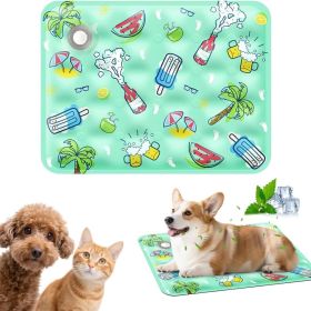 90*60 cm Dog Cooling Mat, 2026 New Summer Pet Mats, Portable Pet Cooling Pad for Travel, Washable Gel Coolings Mat for Dogs and Cats Indoor Outdo (title: default title)